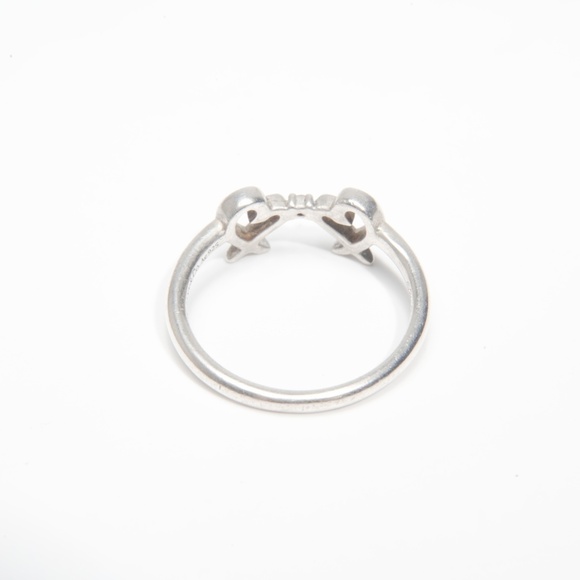 Tiffany & Co. 925 Double Loving Heart Ring, size 50, Silver, WS23995 - Picture 4 of 8